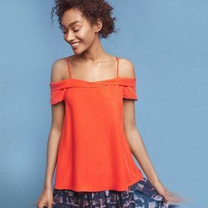 Strappy off the shoulder Anthropologie Blouse
